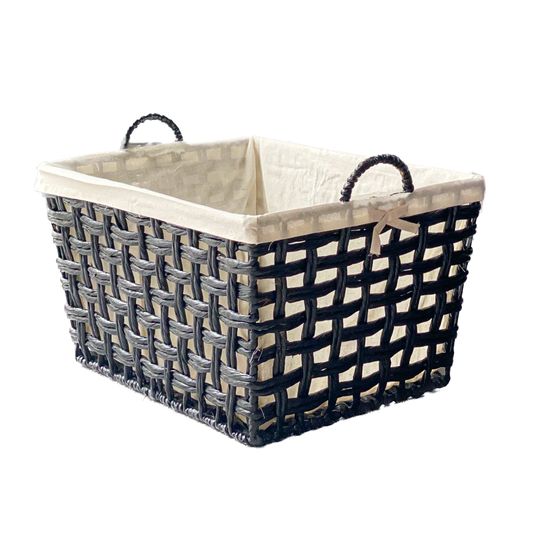 Basket of black dyeing pot with handle