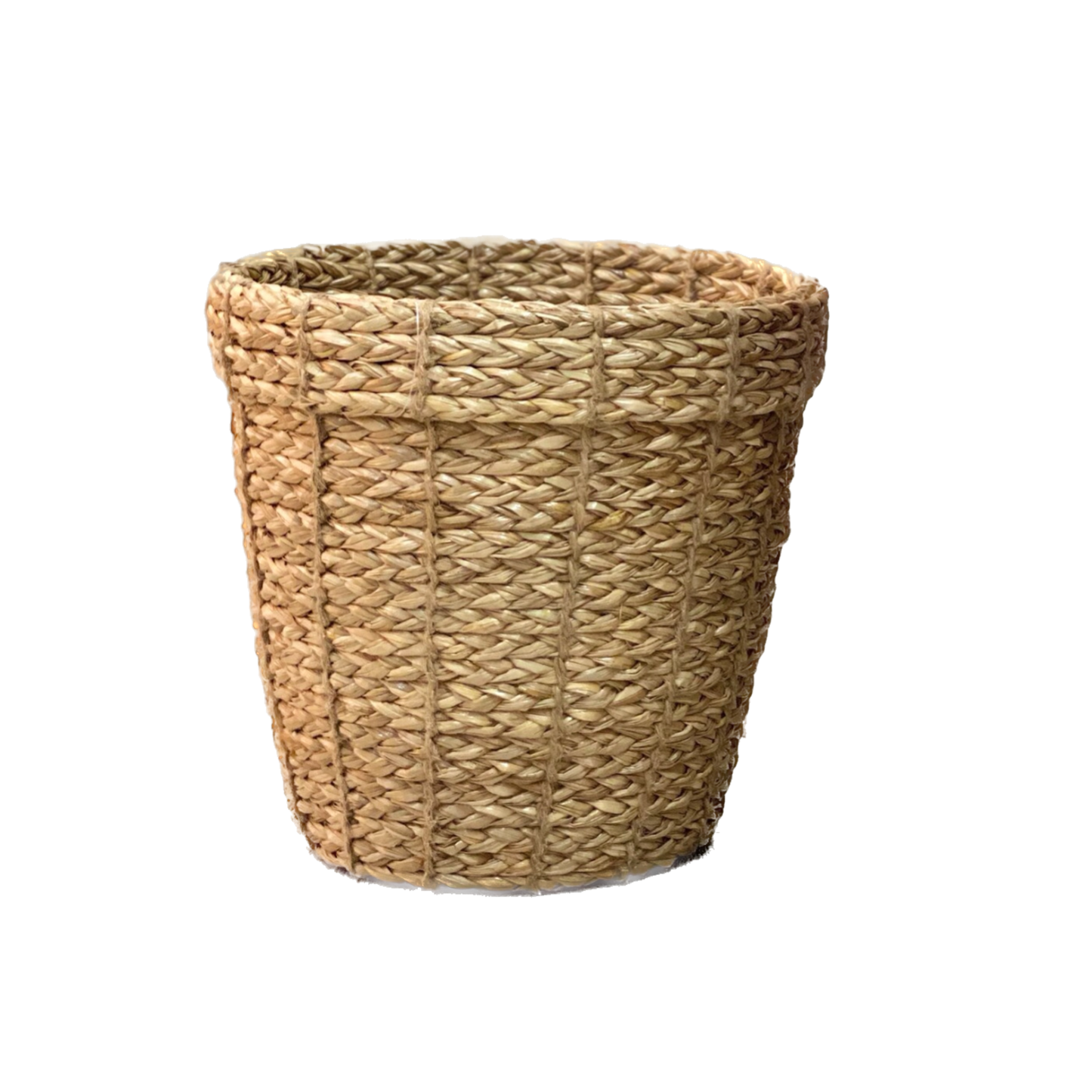 Round sedge pot for garbage / potted plants