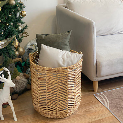Baskets for yoga mats, blankets, living room sofa pillows