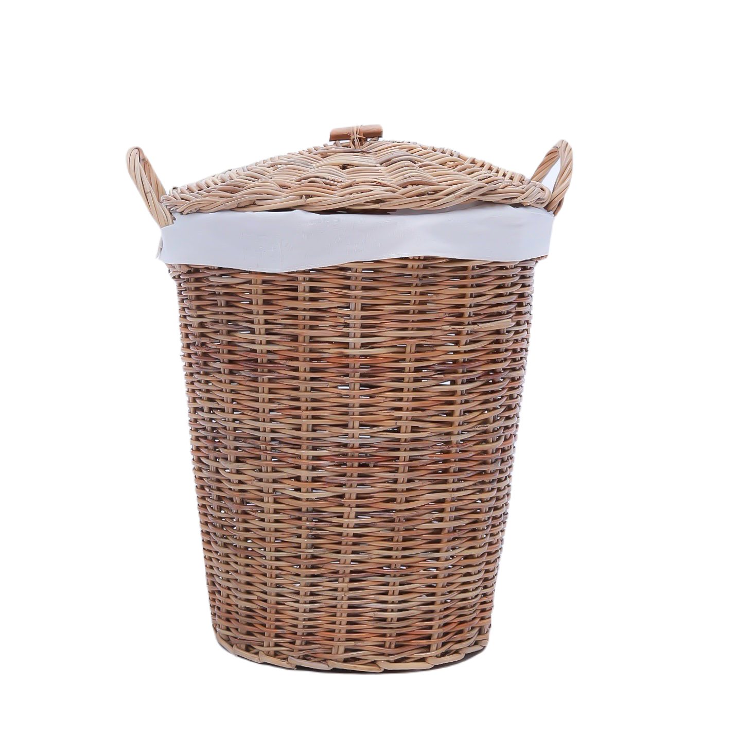 Dirty laundry basket with lid